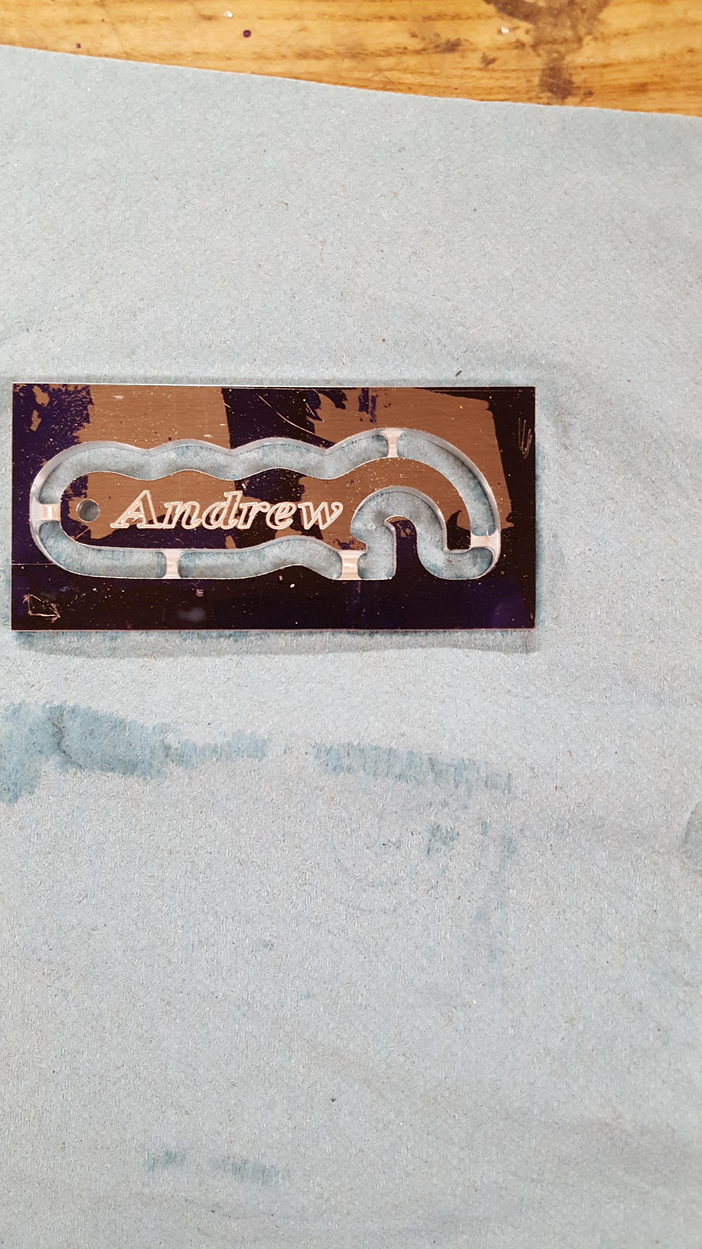 my first time using CNC